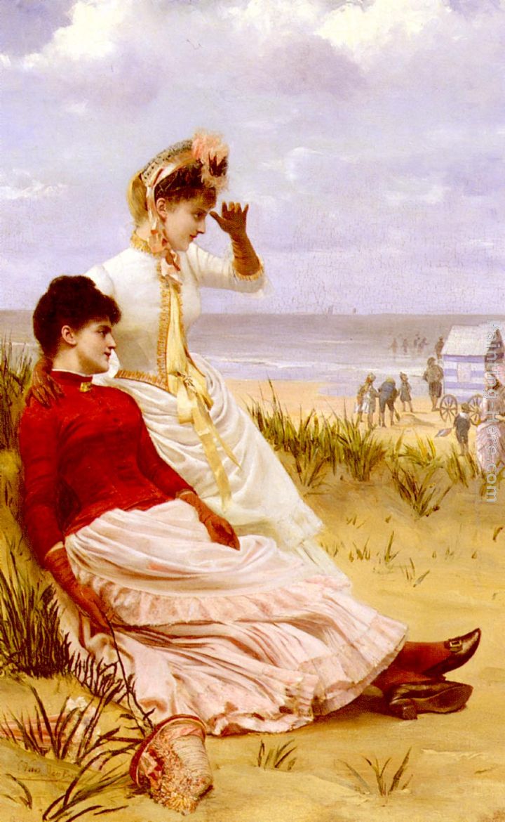 By The Sea painting - Georges van den Bos By The Sea art painting